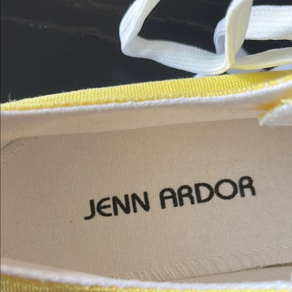 Jenn Ardor‎ Yellow Canvas Sneakers